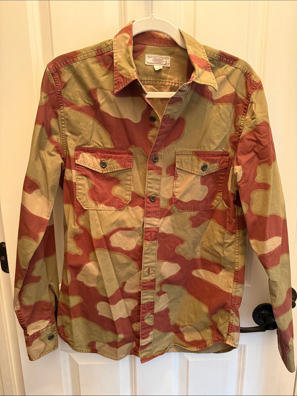 Vintage-Inspired Military Field Jacket - Olive & Tan Camo